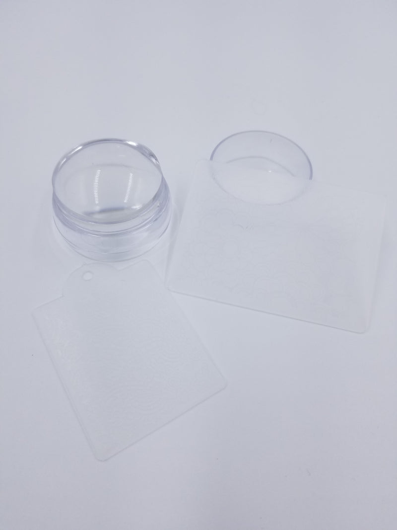 Clear Stamper with 2 stamp plates